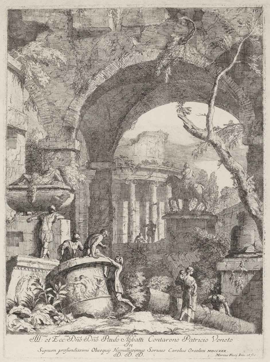 Capriccio: Rovine da Marco Ricci