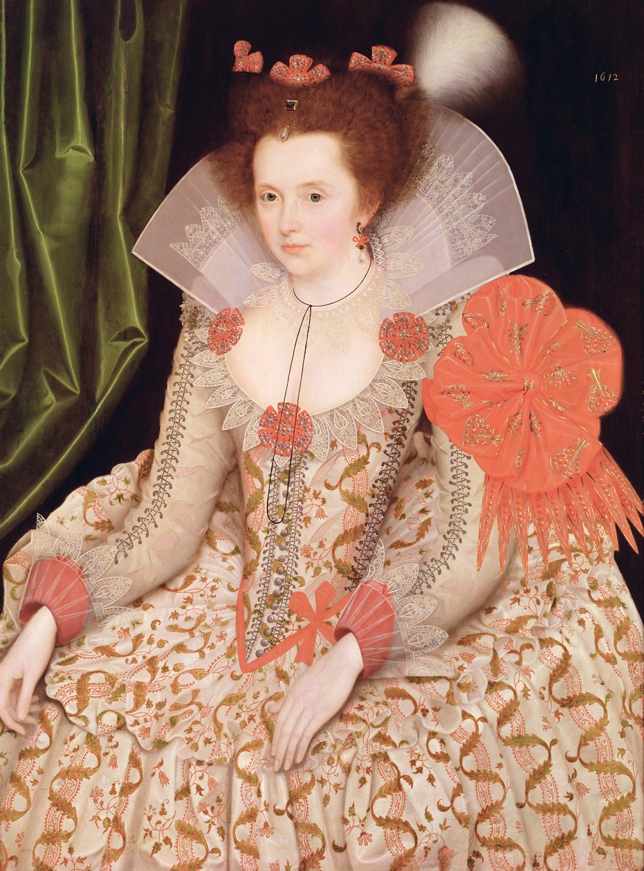 Principessa Elisabetta, figlia di Giacomo I, 1612 da Marcus Gheeraerts