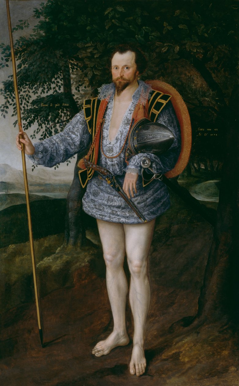 Ritratto del Capitano Thomas Lee da Marcus Garret Gheeraerts the Younger