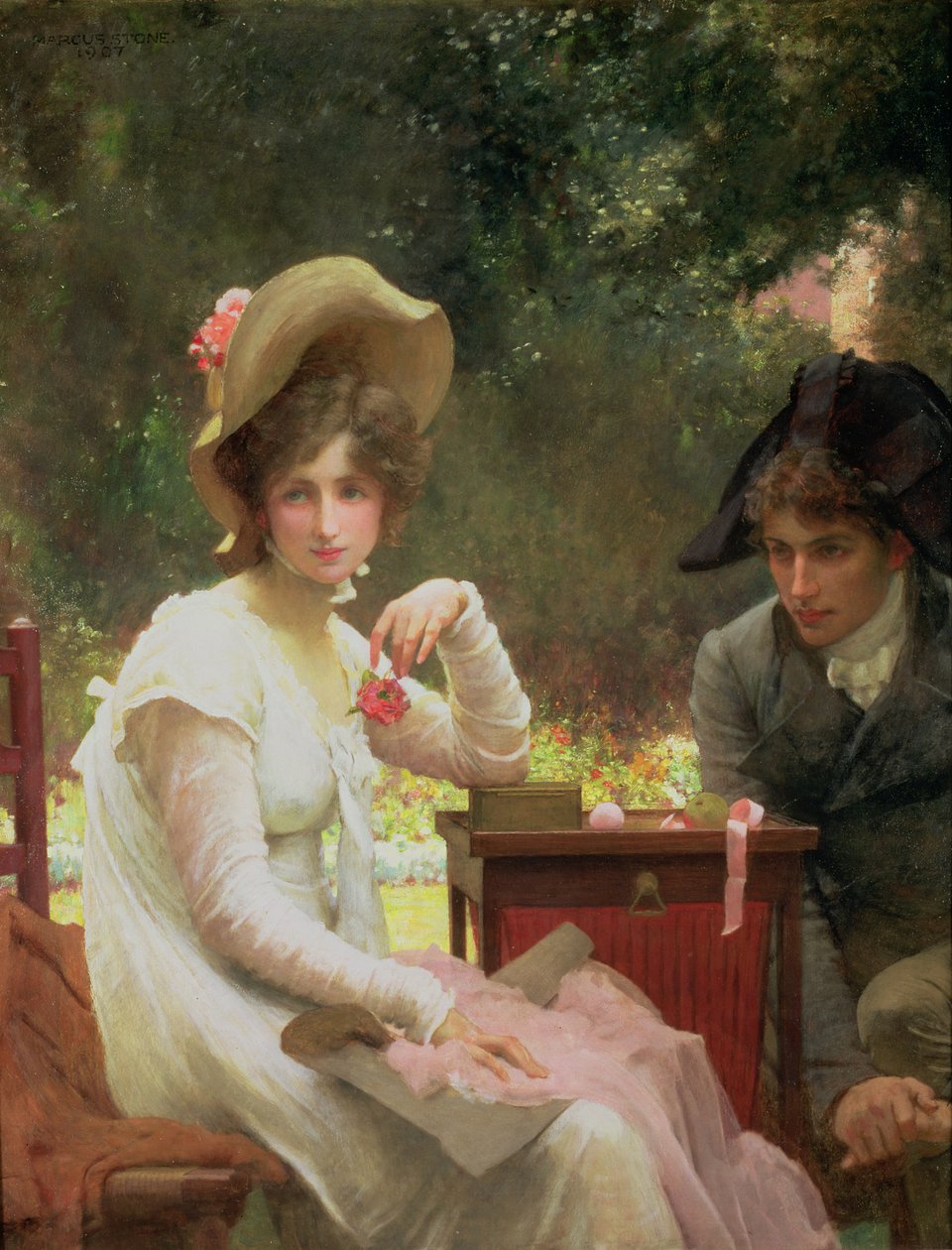 Innamorati, 1907 da Marcus Stone