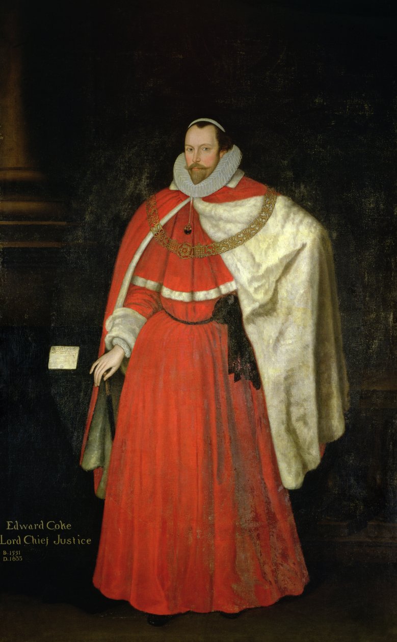 Edward Coke, Lord Chief Justice da Marcus Garret Gheeraerts the Younger