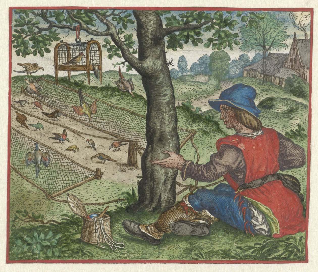 Favola del cacciatore di uccelli da Marcus Gheeraerts (I)
