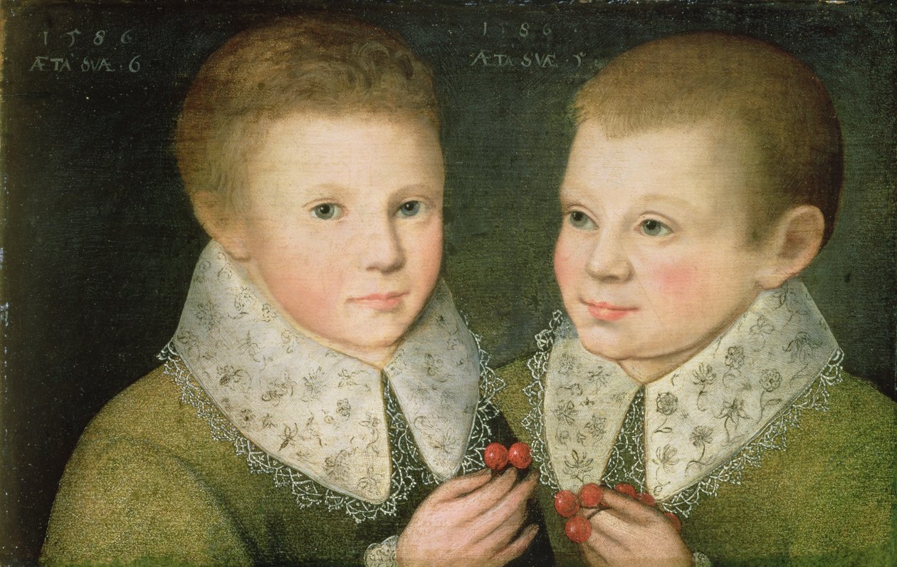 Ritratto di due fratelli, 1586 da Marcus Gheeraerts