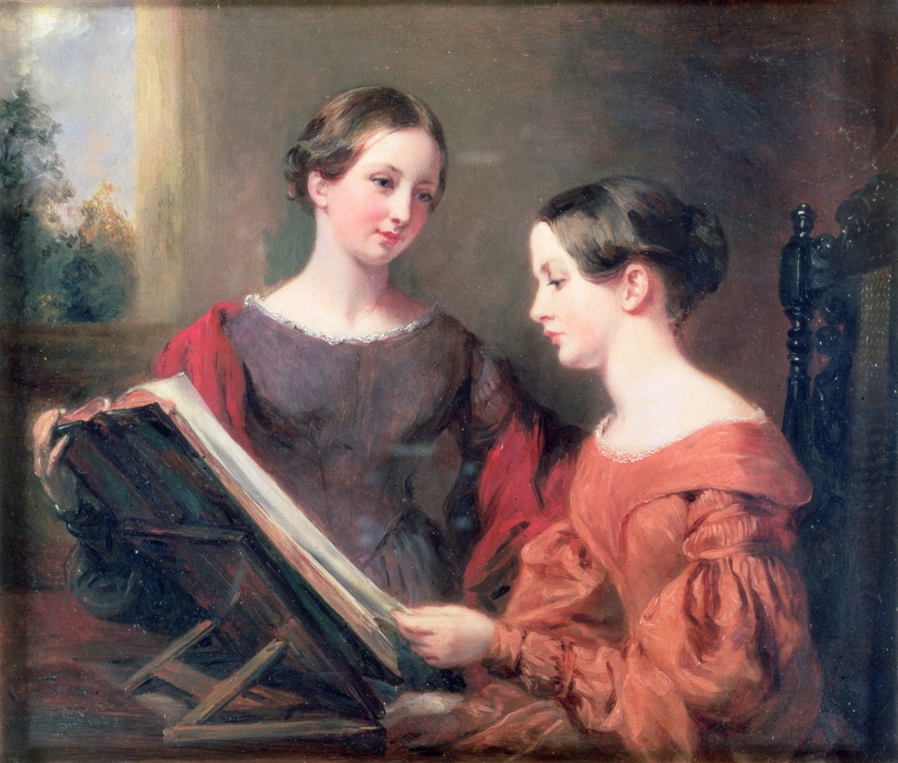 Le sorelle, 1839 da Margaret Sarah Carpenter