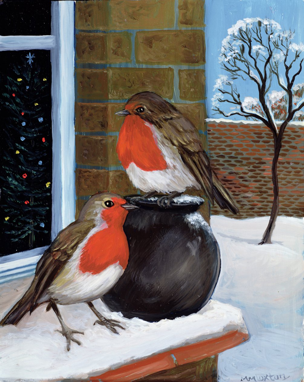 Pettirossi nella neve da Margaret Loxton