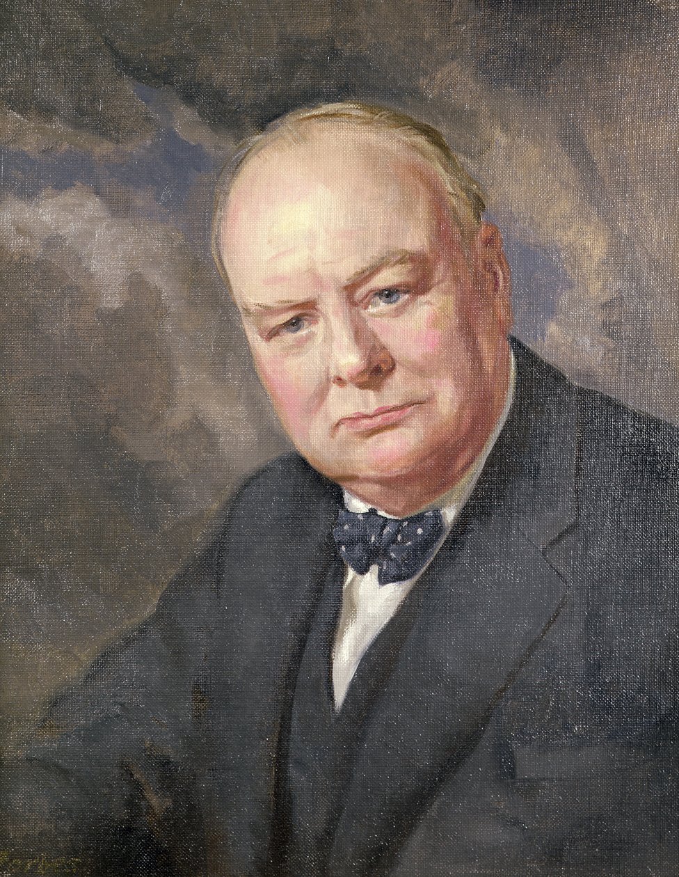 Ritratto di Winston Churchill da Margery Forbes