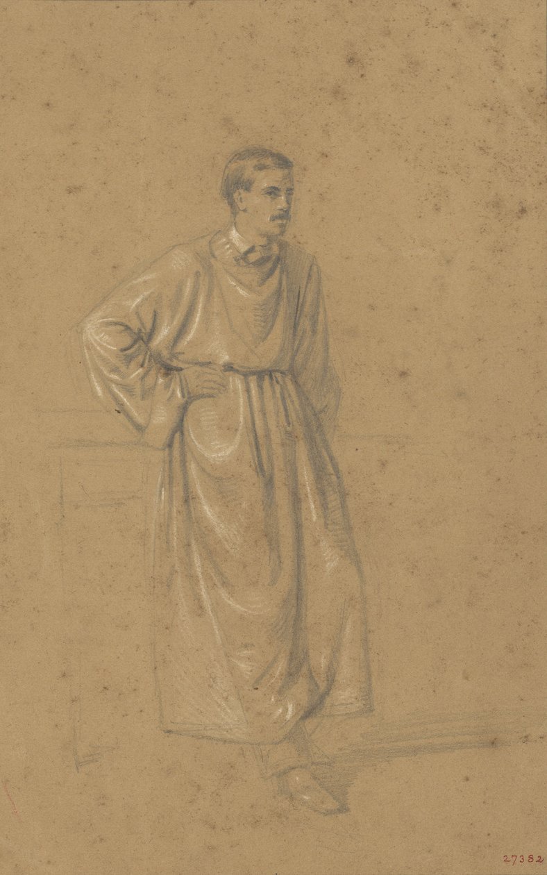 Studio accademico di una figura maschile da Marià Fortuny