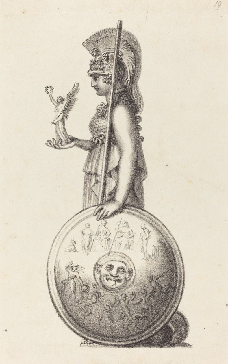 Minerva, di Fidia da Maria Denman after John Flaxman
