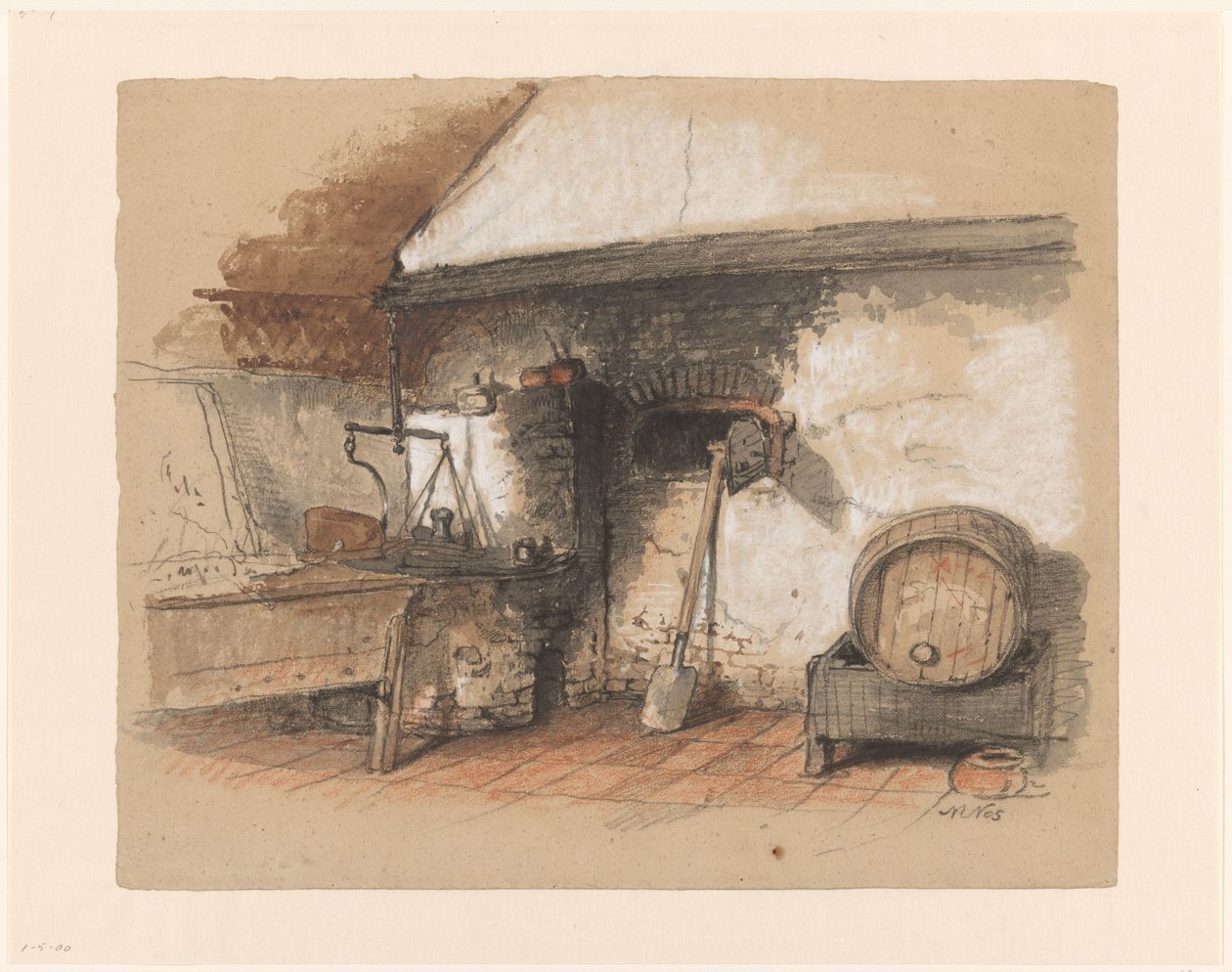 Vecchio forno in una panetteria da Maria Vos
