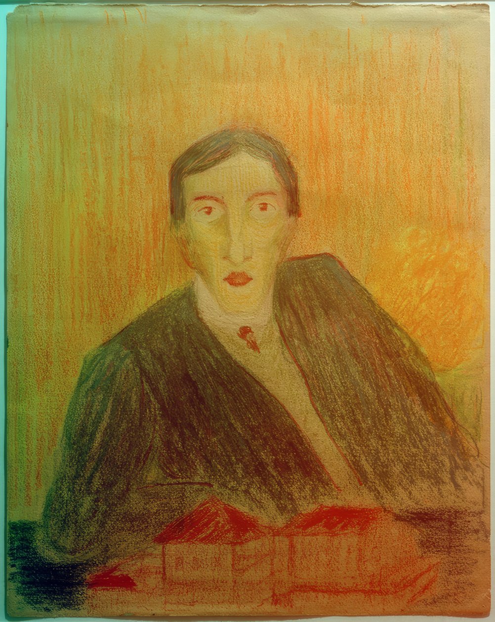 Ritratto con modello architettonico da Marianne von Werefkin