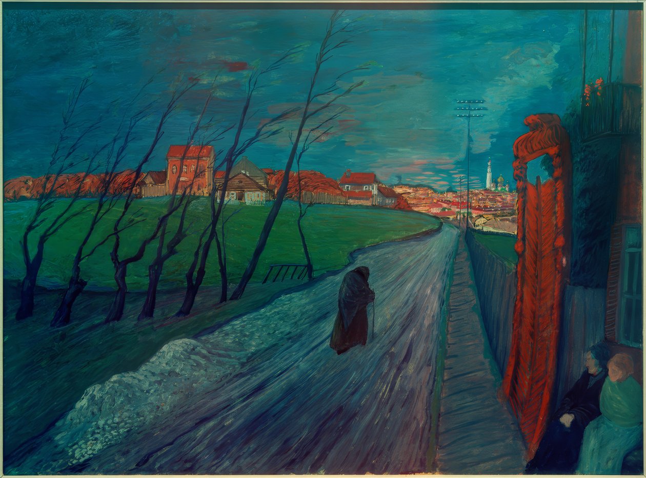 Città in Lituania da Marianne von Werefkin