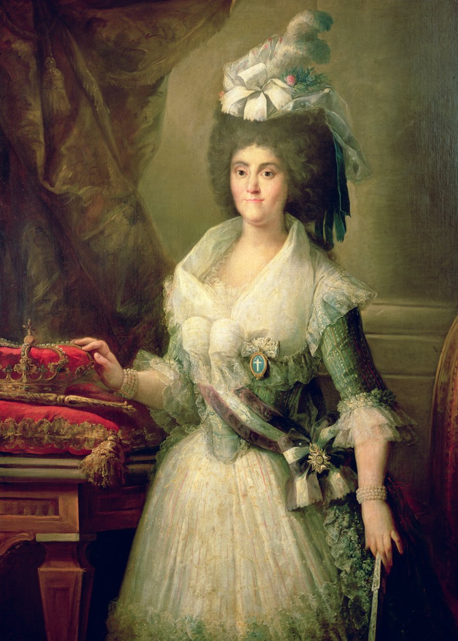 Ritratto della Regina Maria Luisa (1751-1819) da Mariano Salvador Maella