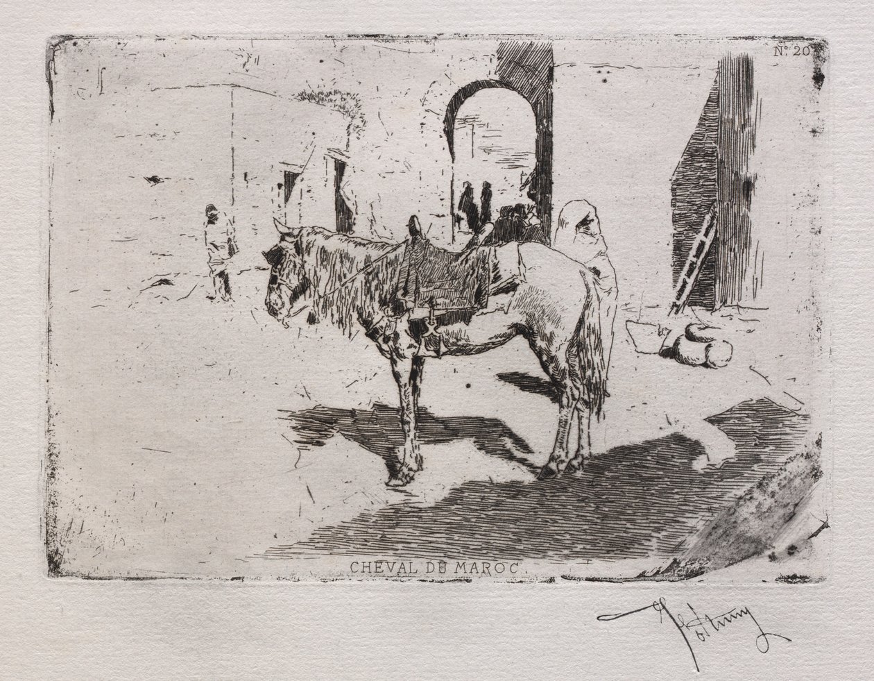 Cavallo marocchino da Mariano Fortuny y Marsal