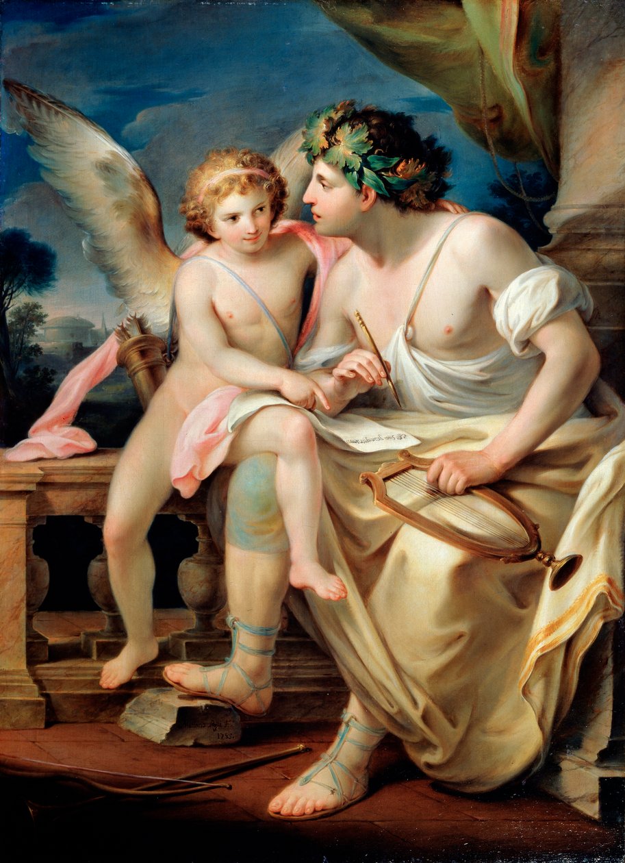 Ispirazione del poeta, 1785 da Mariano Rossi