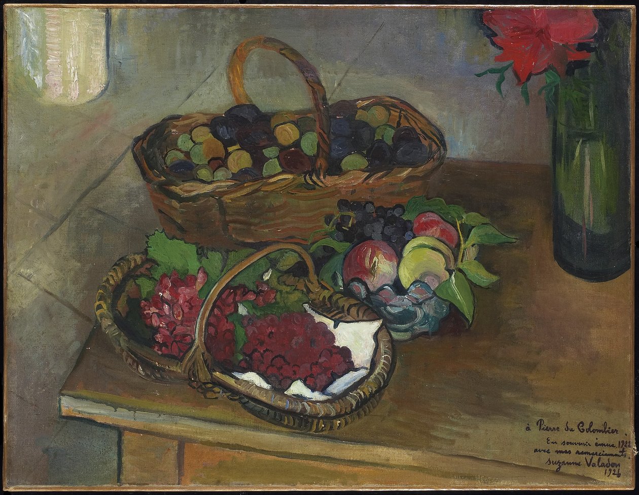 Natura morta: frutta e fiori da Marie Clementine (Suzanne) Valadon