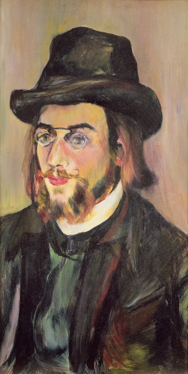 Ritratto di Erik Satie (1866-1925) c.1892 da Marie Clementine (Suzanne) Valadon