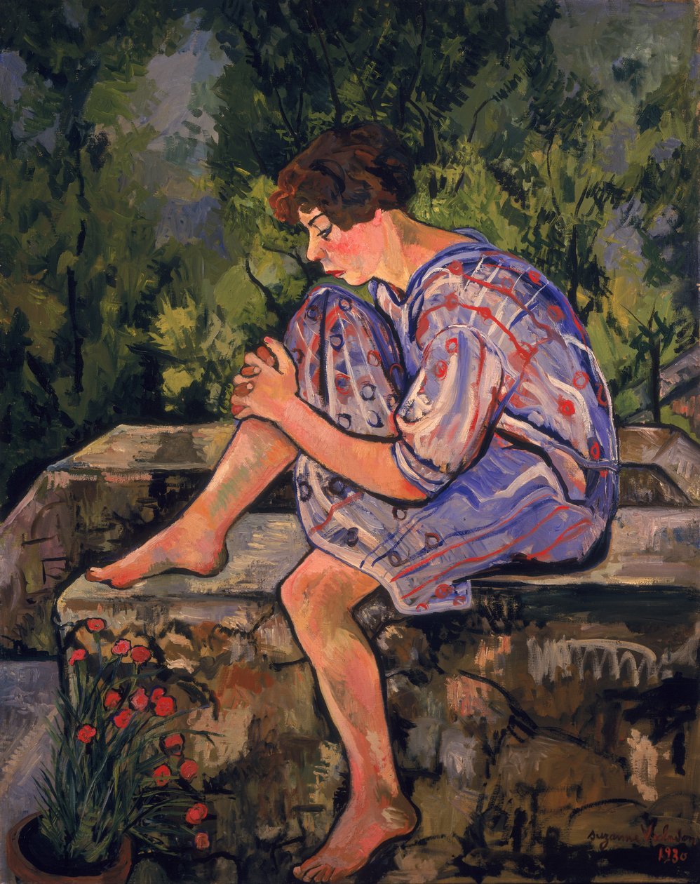 Giovane donna seduta, 1930 da Marie Clementine (Suzanne) Valadon