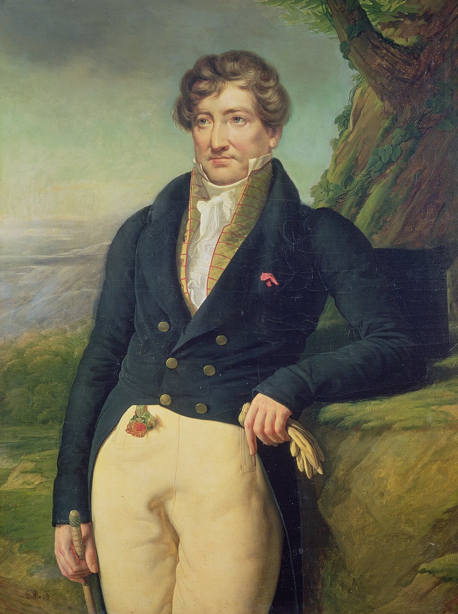 Ritratto dello zoologo e paleontologo francese Georges Cuvier (1769-1832) da Marie Nicolas Ponce Camus