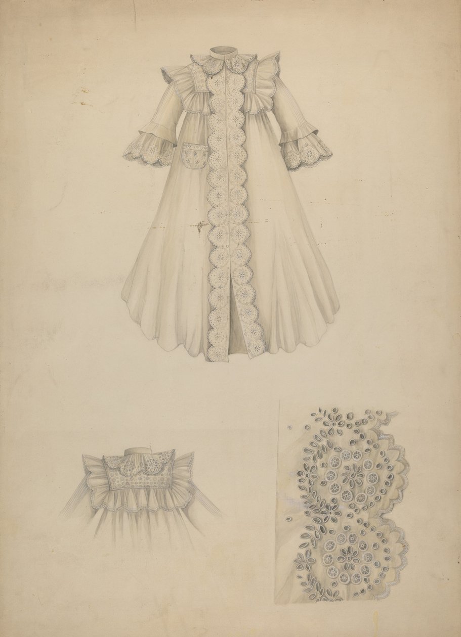 Camicia da notte, c. 1940 da Marie Alain