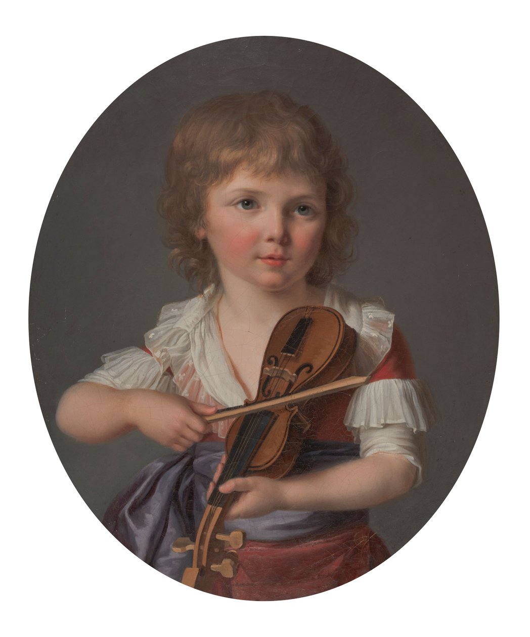 Il maestro Henri Gabiou suona il violino da Marie Victoire Lemoine