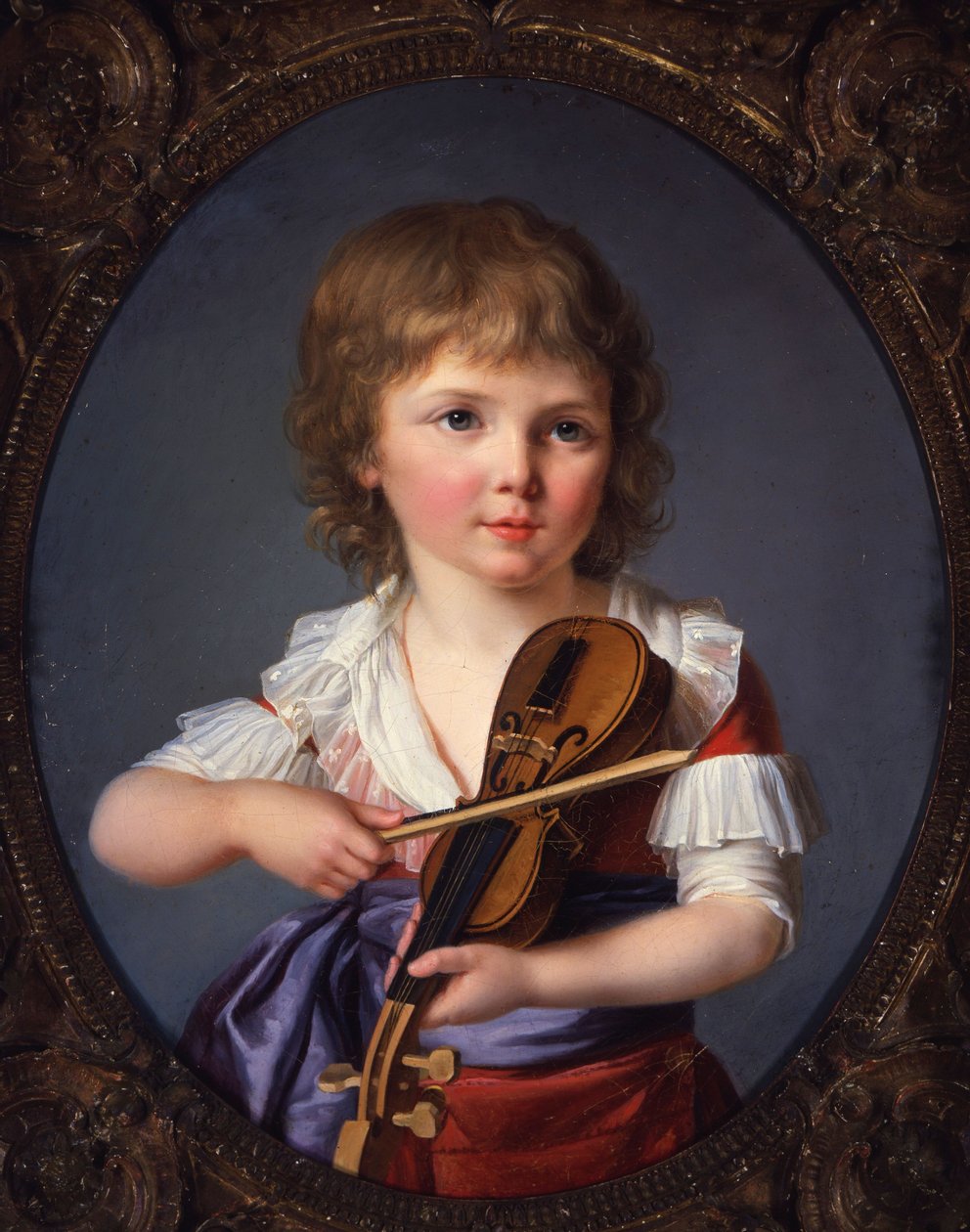 Il maestro Henri Gabiou suona il violino da Marie Victoire Lemoine
