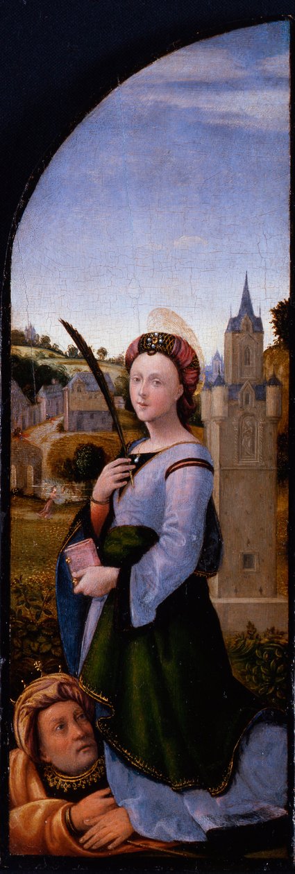 Trittico: Santa Barbara da Mariotto Albertinelli