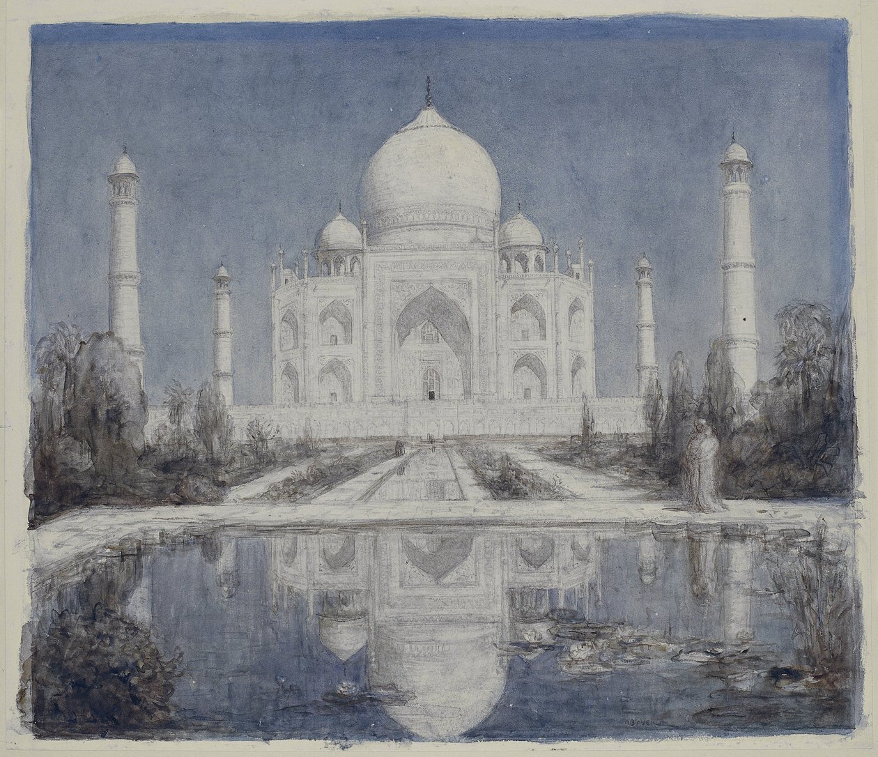 Taj Mahal al chiaro di luna da Marius Bauer
