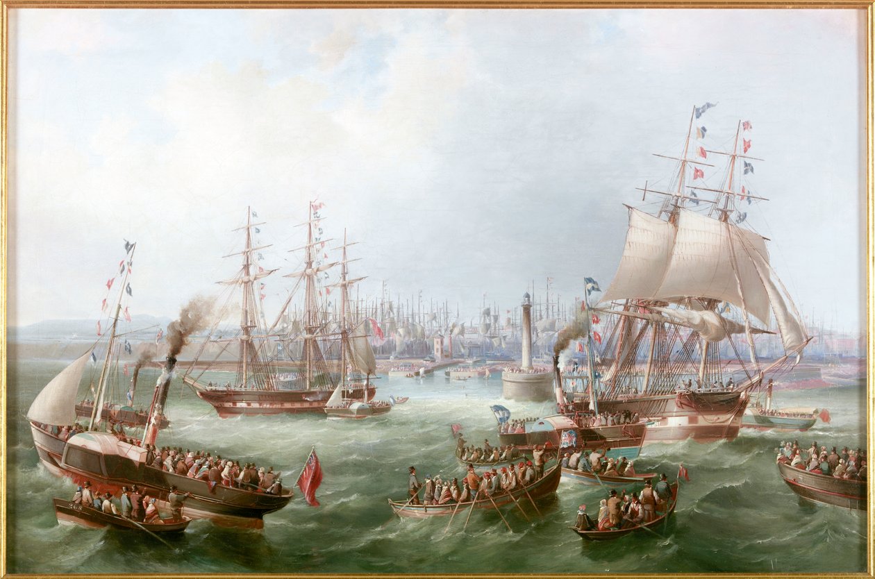 Apertura dello sbocco sud, Docks di Sunderland, 1856 da Mark Thompson