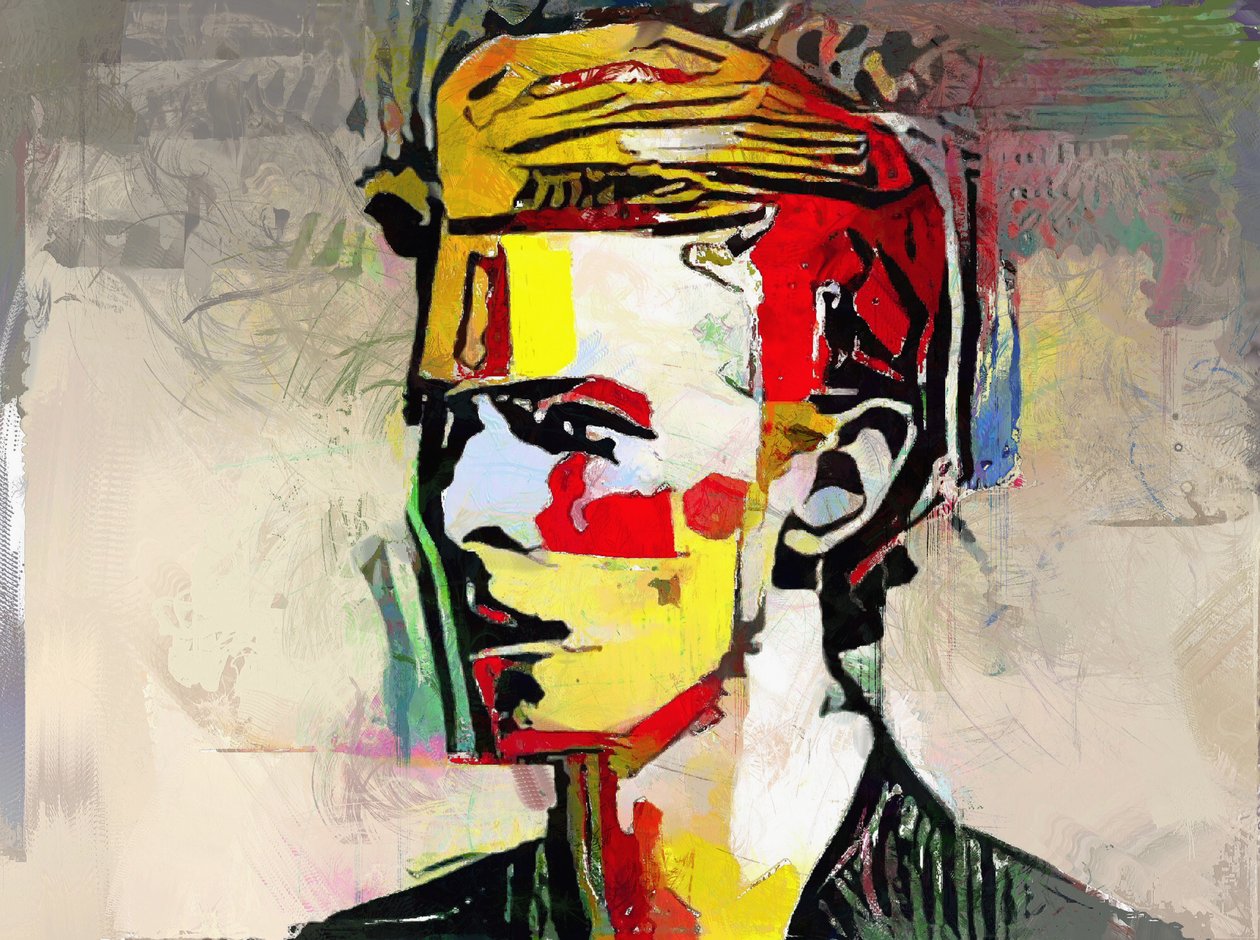 Picasso reimmaginato - David Bowie (pittura) da Mark Gordon