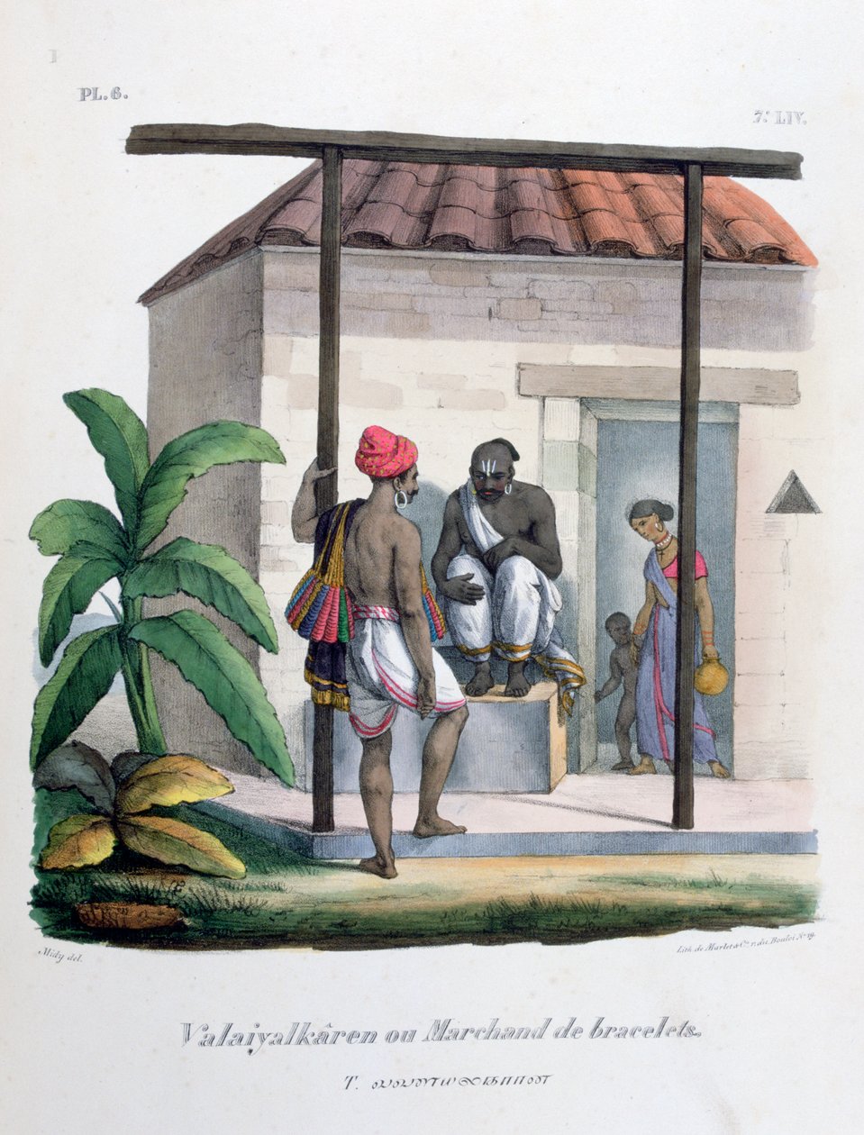 Mercante di braccialetti, 1828 da Marlet et Cie