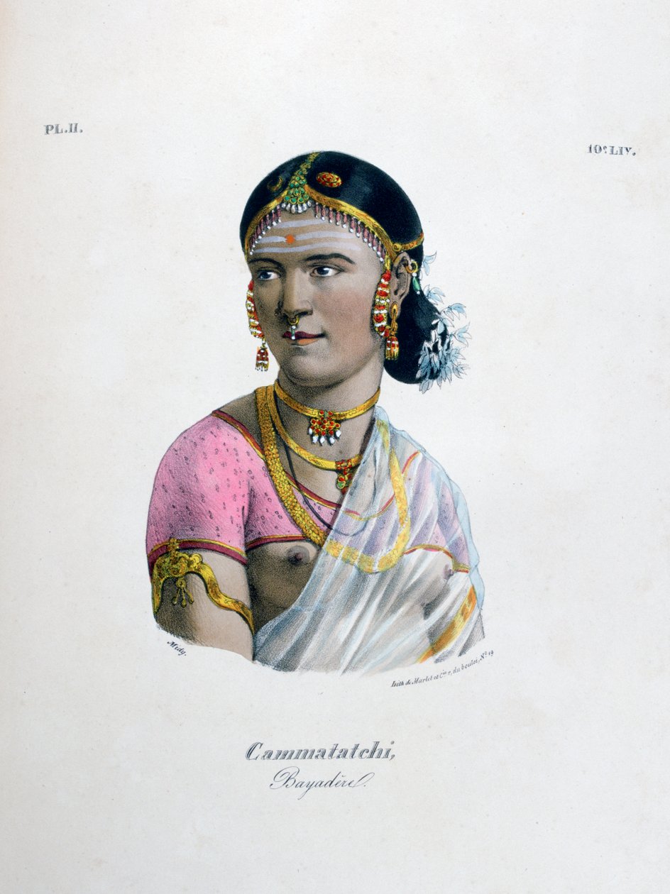 Ballerina bayadere, 1828 da Marlet et Cie