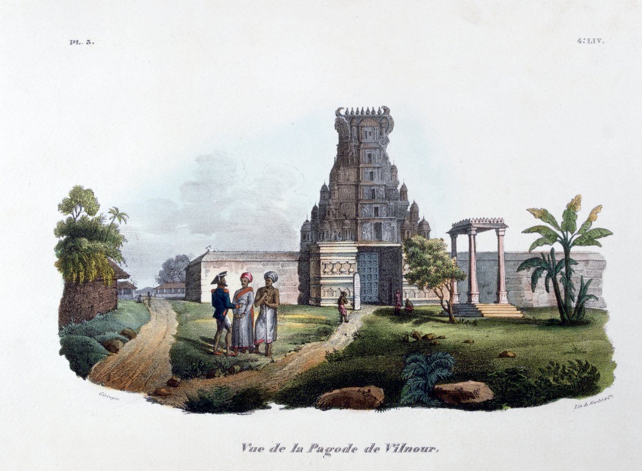 La Pagoda di Vilnour, 1828 da Marlet et Cie