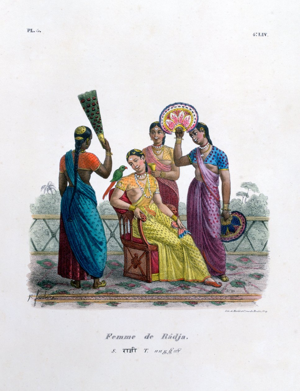 Moglie di un Rajah, 1828 da Marlet et Cie
