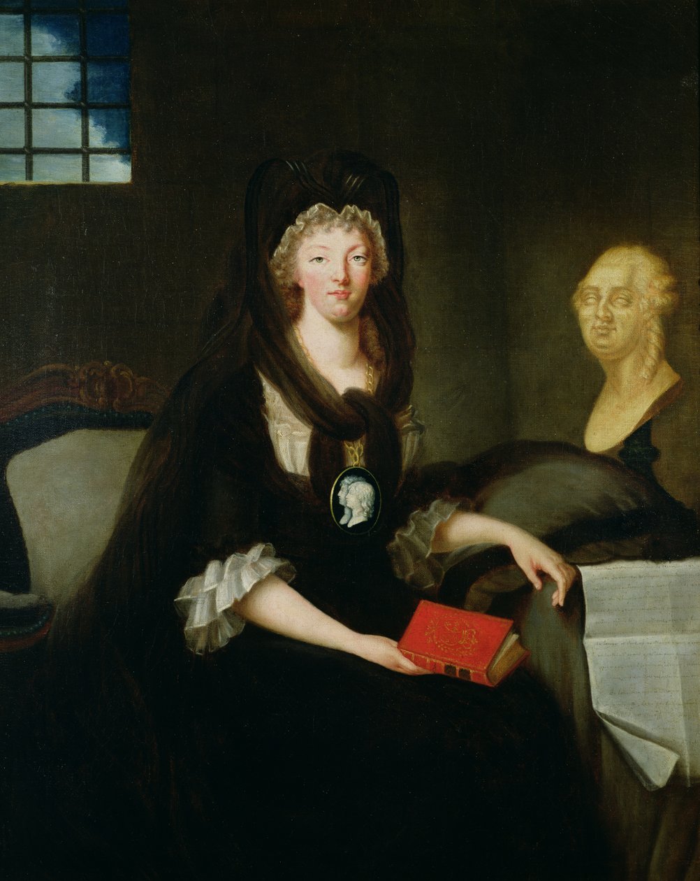 Maria Antonietta (1755-93) alla Conciergerie da Marquise de Brehan