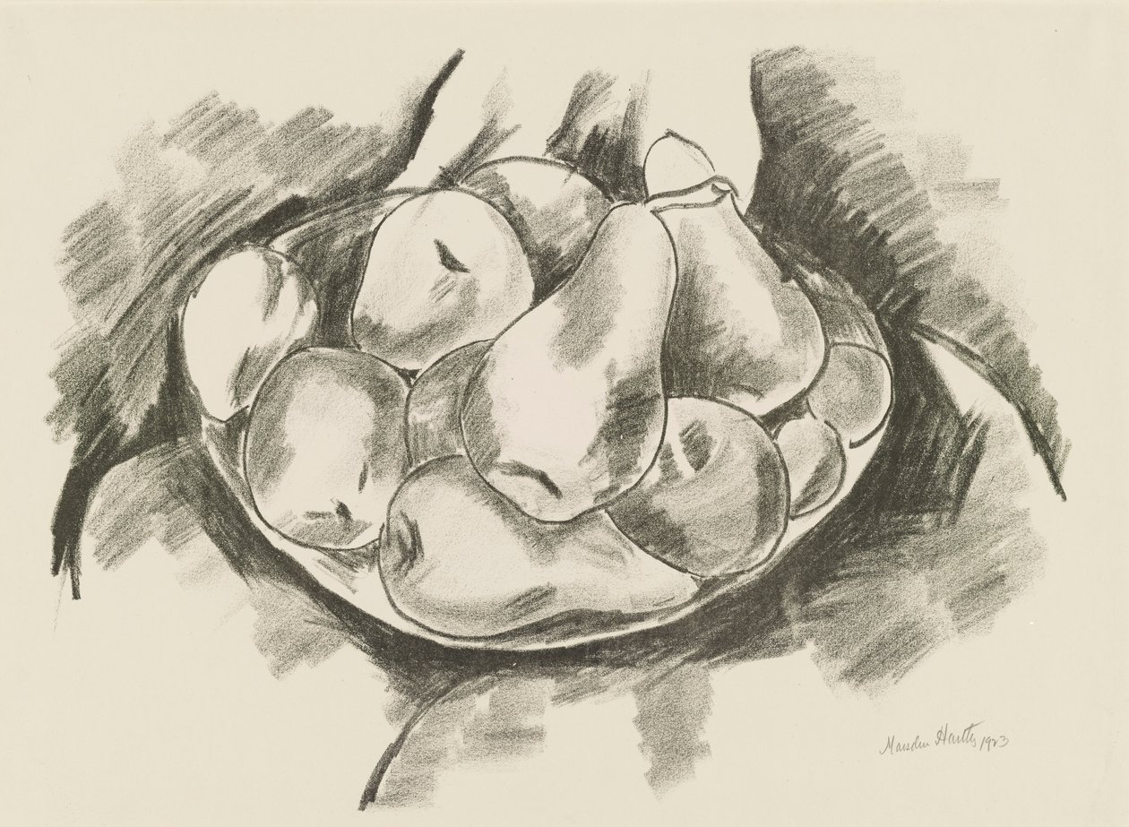 Piatto di mele e pere da Marsden Hartley