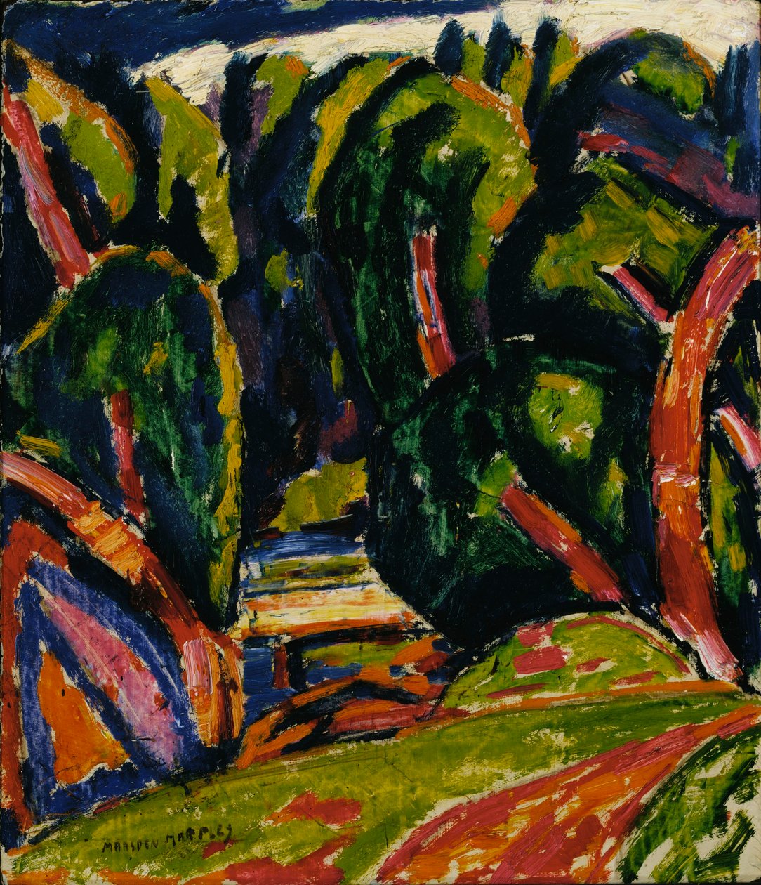 Albero rosso da Marsden Hartley