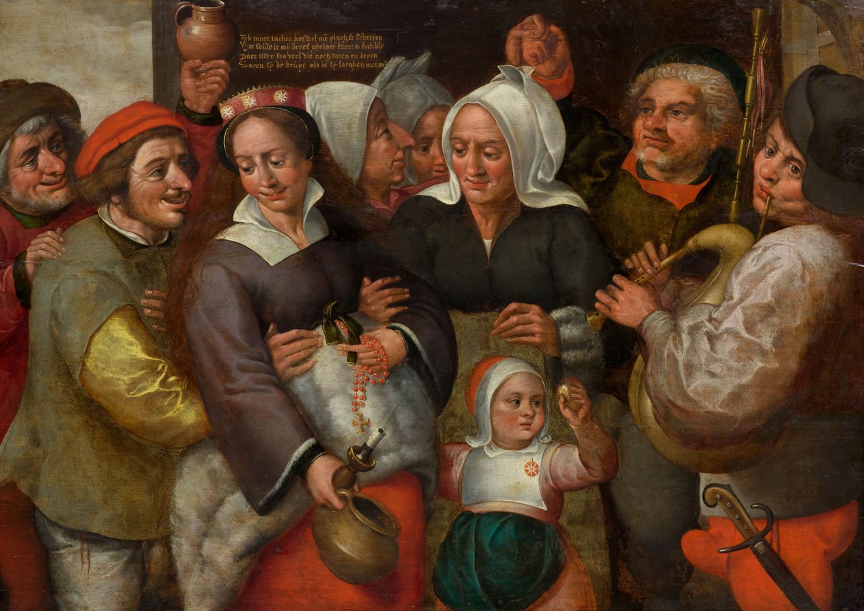 Prima della prima notte di nozze da Marten van Cleve