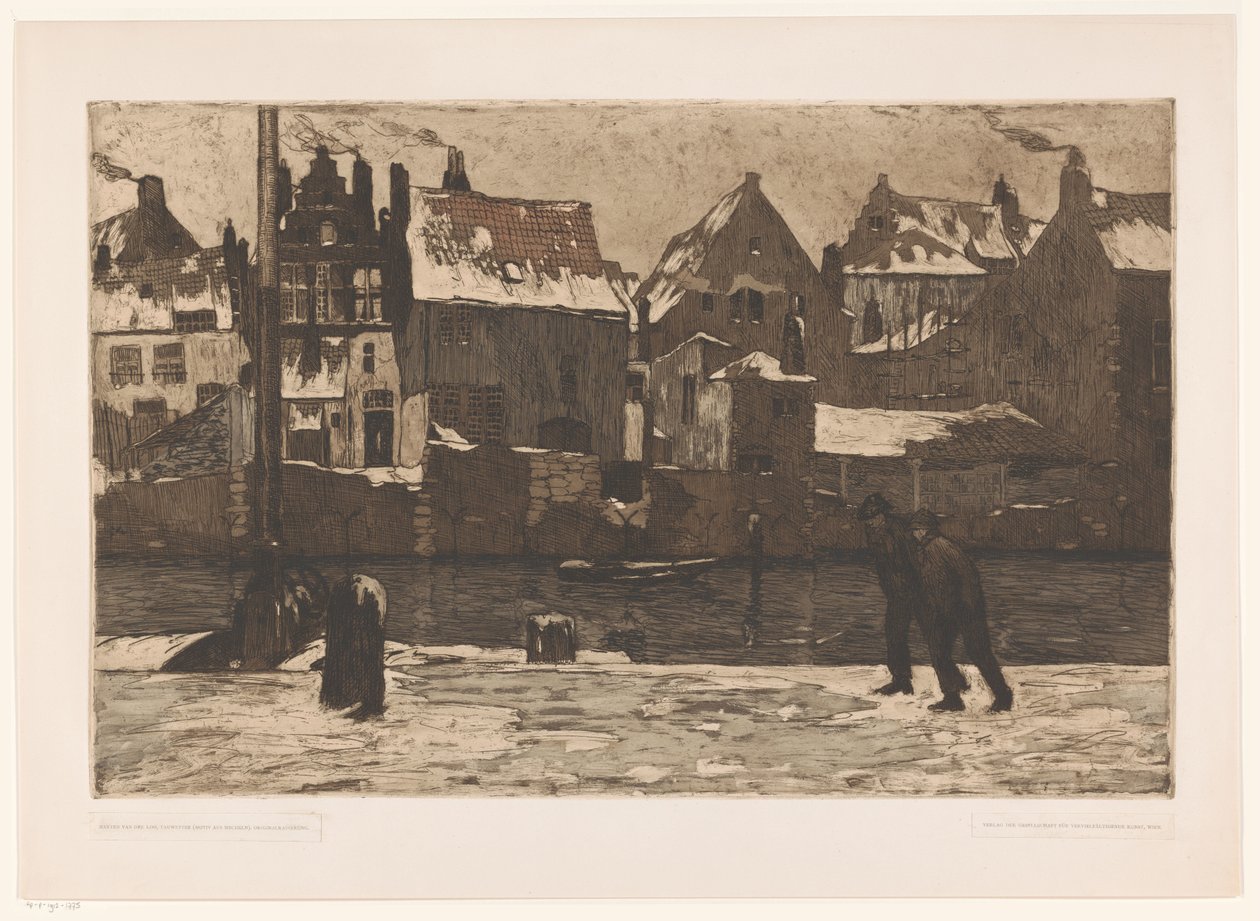 Veduta della città di Mechelen da Martien Van der Loo