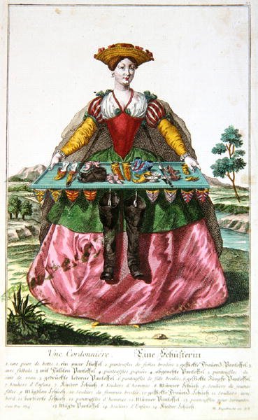 Un calzolaio, c.1735 da Martin Engelbrecht