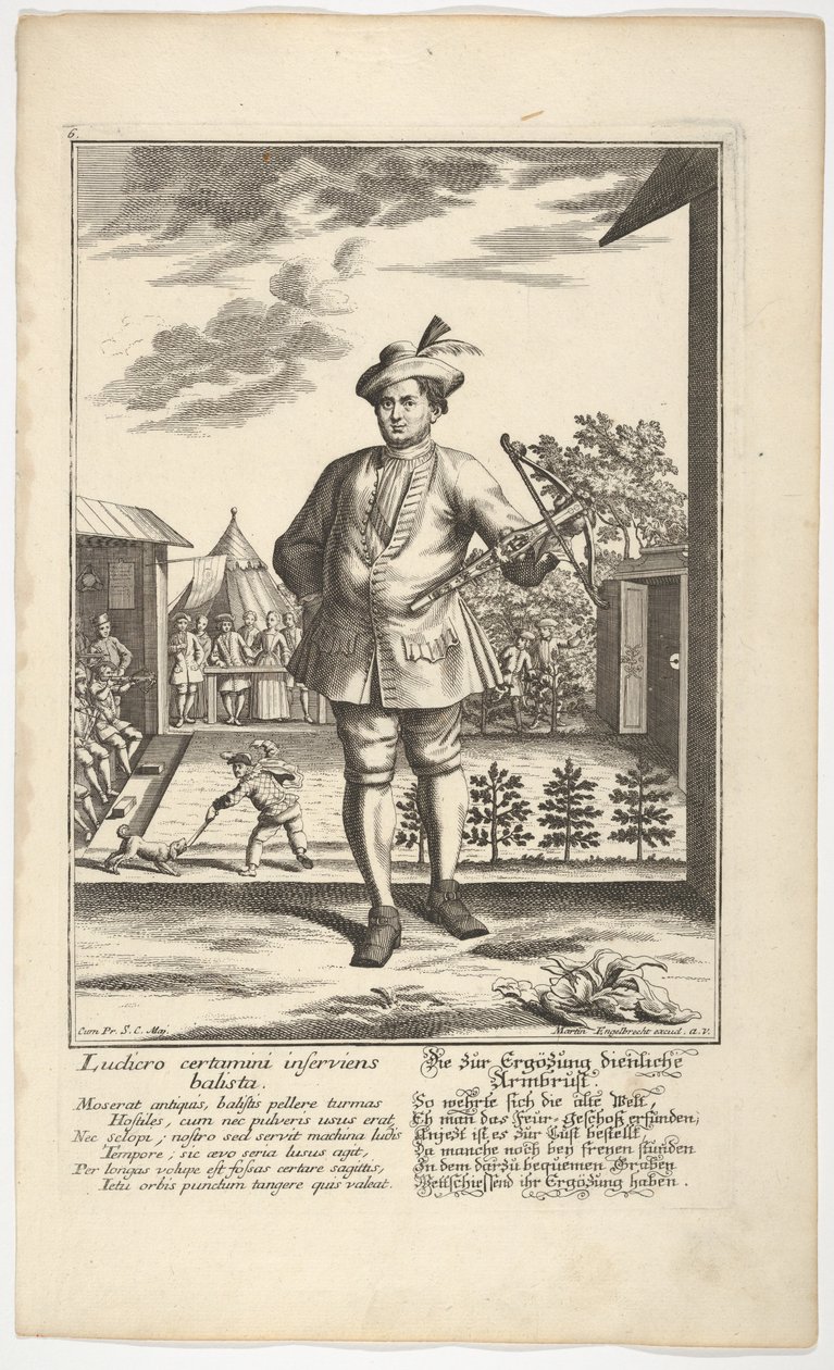 Uomo con una balestra da Martin Engelbrecht