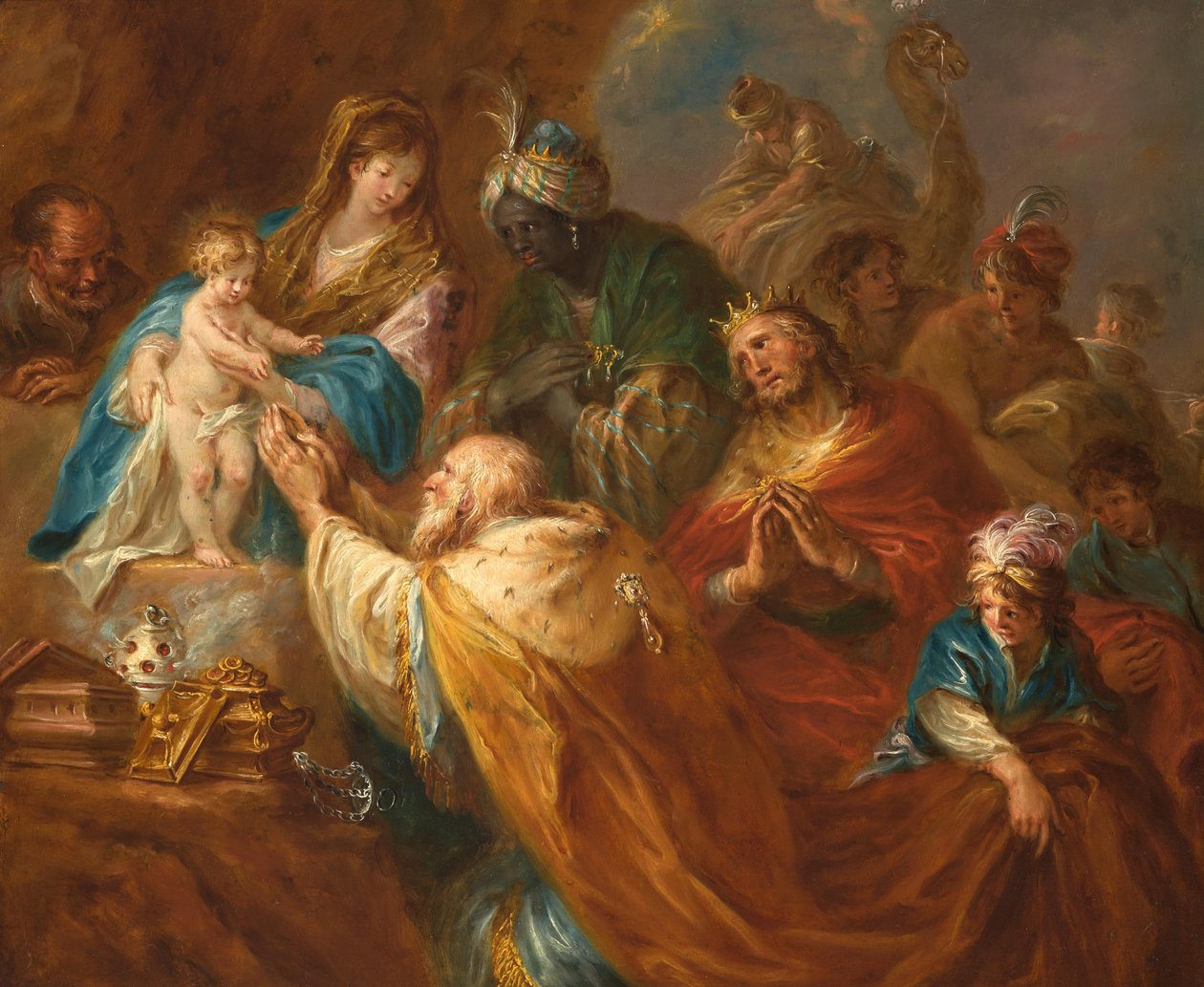 Adorazione dei Re Magi da Martin Johann Schmidt