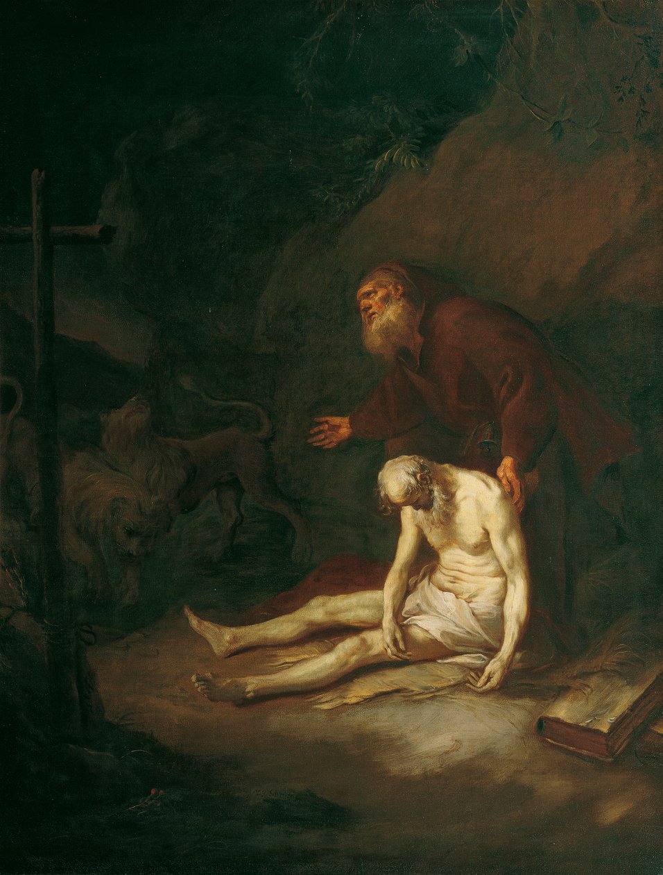 I santi eremiti Antonio e Paolo da Martin Johann Schmidt