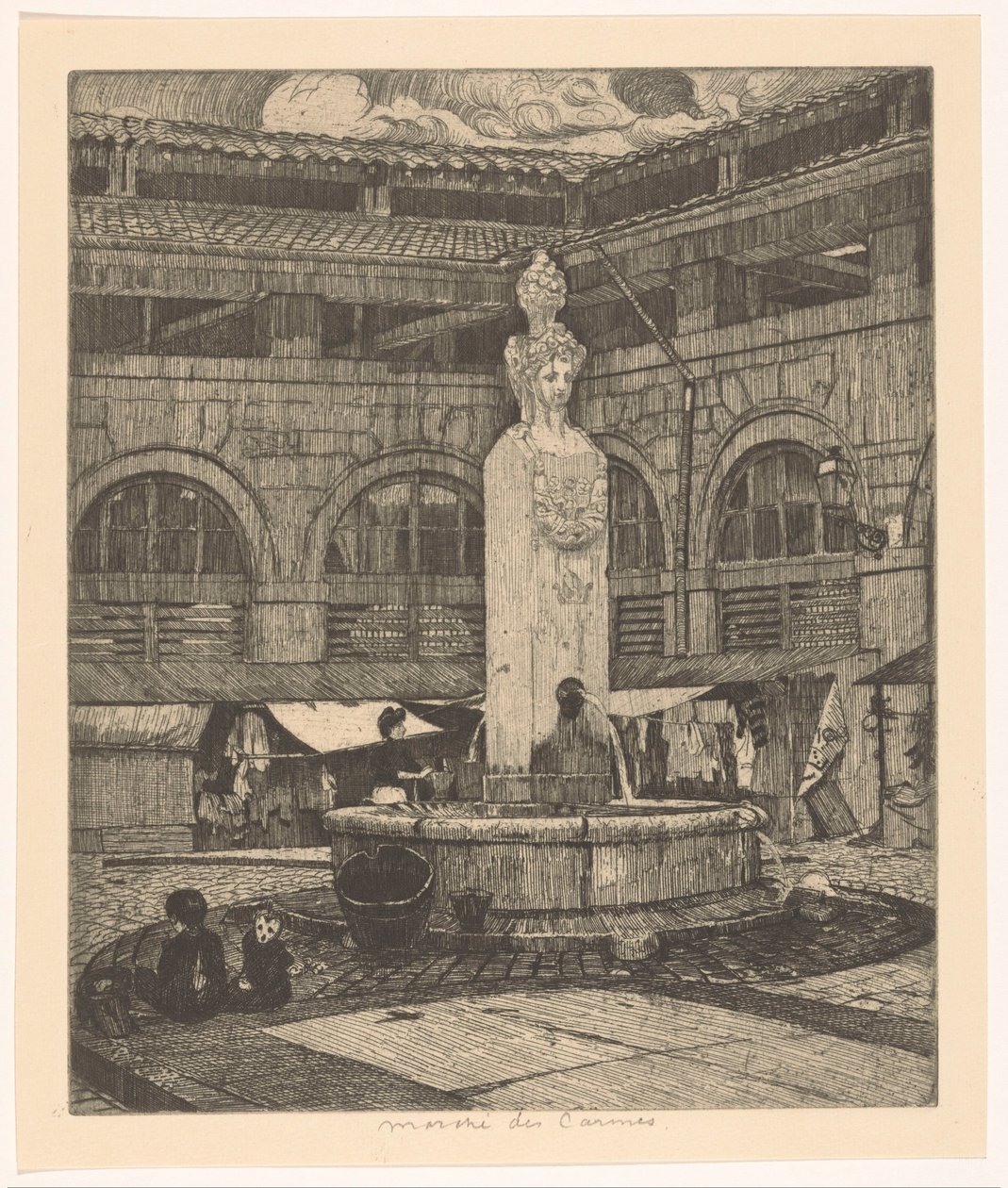 Marché des Carmes a Parigi da Martin Monnickendam
