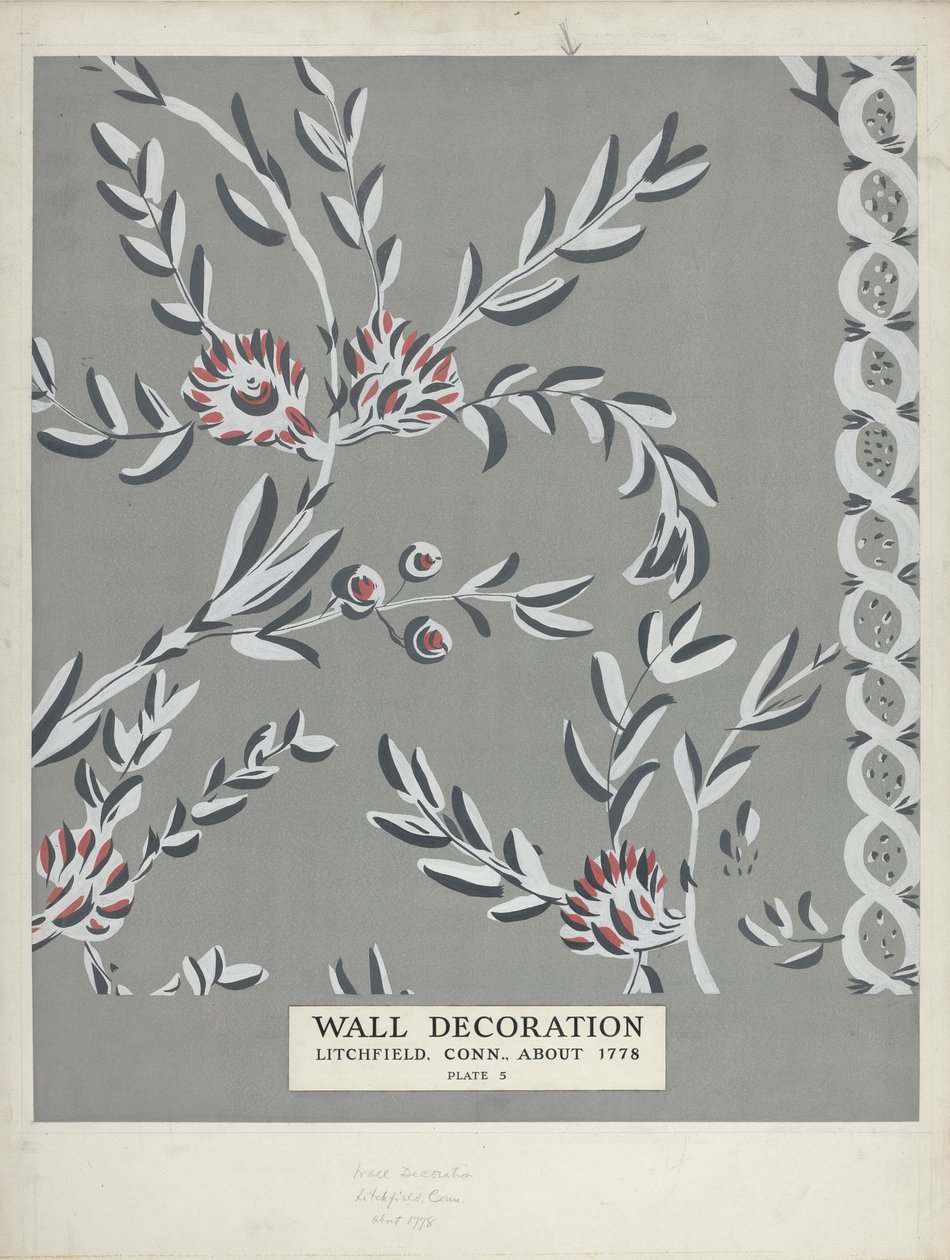 Muro decorato, ca. 1938 da Martin Partyka