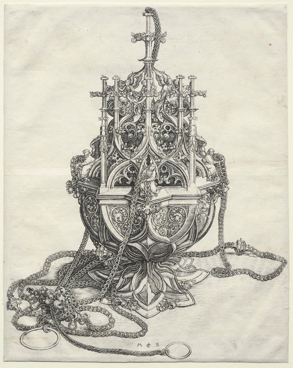 Un Incensiere, c. 1480-1490 da Martin Schongauer