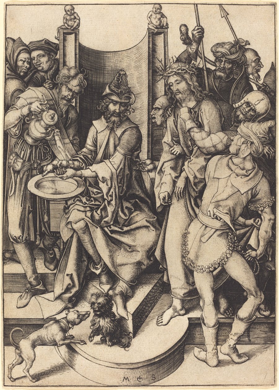Cristo davanti a Pilato da Martin Schongauer