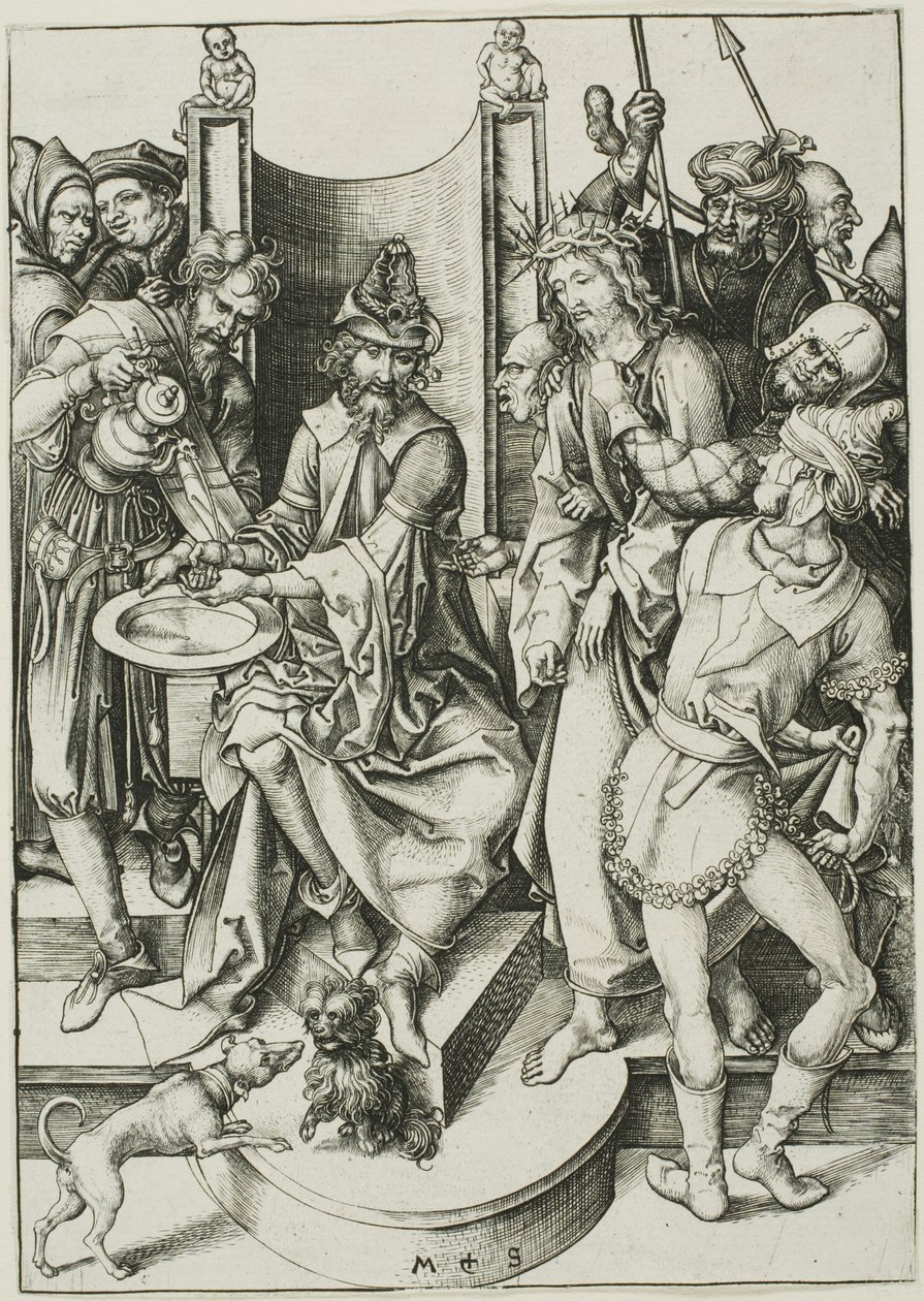 Cristo davanti a Pilato da Martin Schongauer