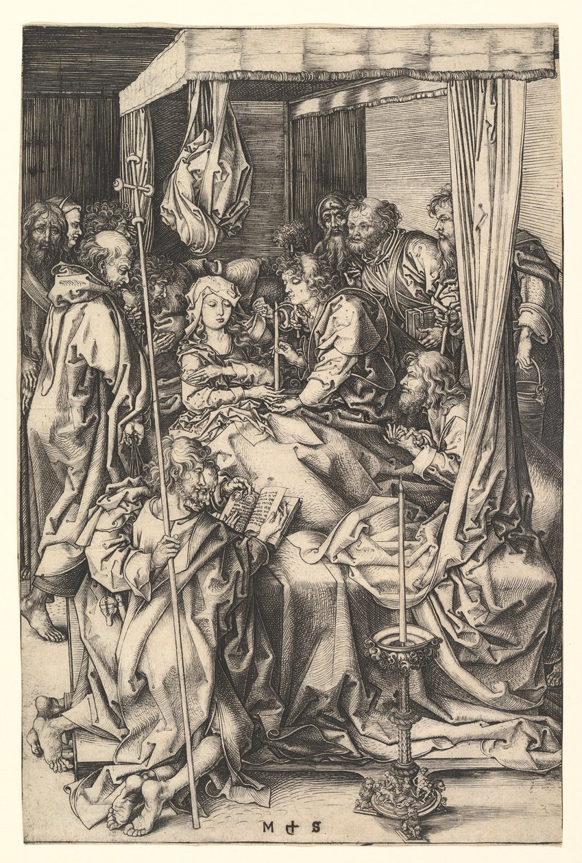Morte della Vergine da Martin Schongauer