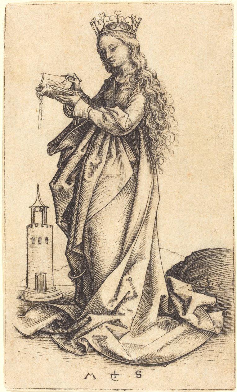Santa Barbara da Martin Schongauer