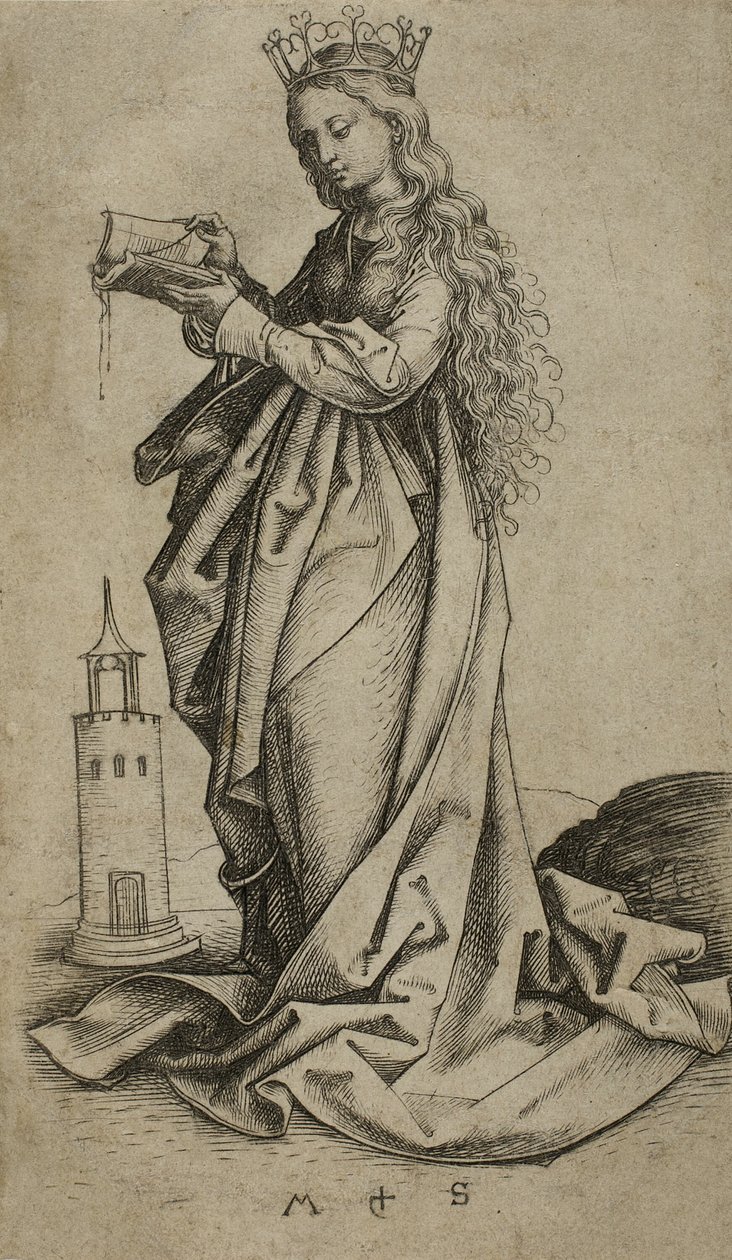 Santa Barbara da Martin Schongauer